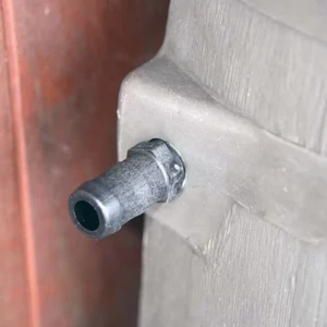 Rain Barrel w/ Brass Spigot Polyethylene 50 Gal. Walnut Flat Back UV Stabilized - Picture 1 of 12