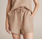 Target - Tan European Linen Paperbag Waist Shorts - Size10 - NWT $35