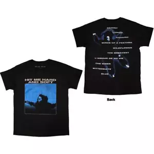 T-shirt Billie Eilish Hit Me hard and soft tracklist nera nuova - Foto 1 di 1