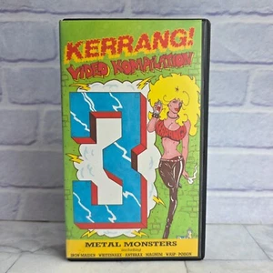 Kerrang Video Kompilation 3 VHS Iron Maiden Whitesnake Anthrax Poison Megadeth - Picture 1 of 4