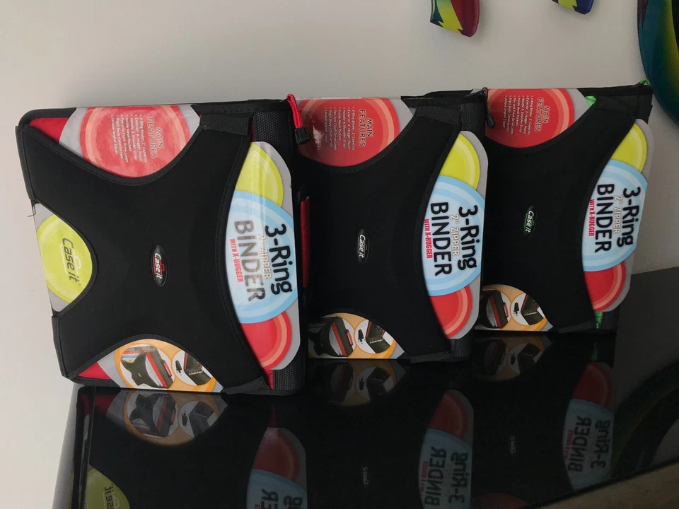 Case-it X-Hugger ELECCIÓN DE 3 anillos 2 pulgadas anillo redondo cremallera carpetas NUEVO CON ETIQUETAS Foto 1 de 1