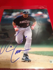 Ron Coomer Minnesota Twins Autographed 8X10 Glossy COA - Picture 1 of 4