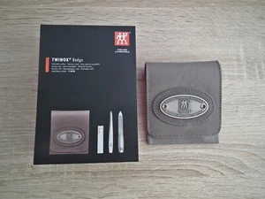 Zwilling Maniküreset TWINOX Badge 3 tlg Biker Style Rindleder Nagelknipser 1A - Bild 1 von 2