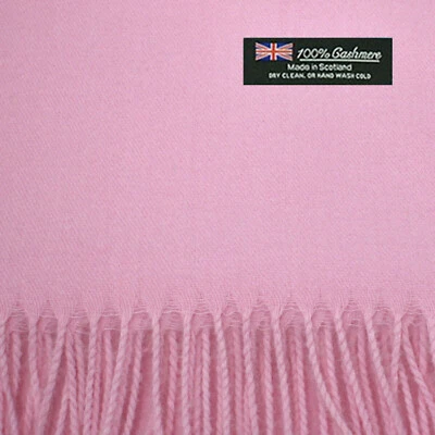 Mujeres Hombres 100% Cachemira Escocia Gran Tamaño Manta Lana Bufanda Mantón Envoltura Ancha Foto 1 de 4