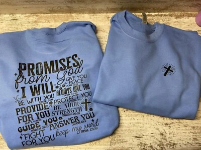 Sudadera cristiana Promises From God cuello redondo Foto 1 de 4