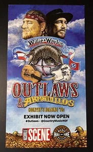 Póster promocional country años 70 Outlaws & Armadillos Willie Nelson & Waylon Jennings - Imagen 1 de 1