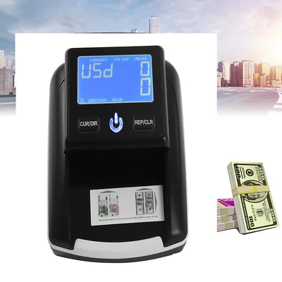 Banknotenprüfer & Geldzählmaschine Banknoten Falschgeld-Detektor Schwarz - Bild 1 von 4