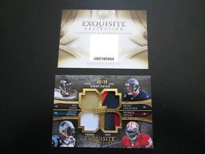 2009 EXQUISITE EIGHT PATCH GAME WORN JERSEY PATCH CARD #3/20 WITH COA CARD - Picture 1 of 12