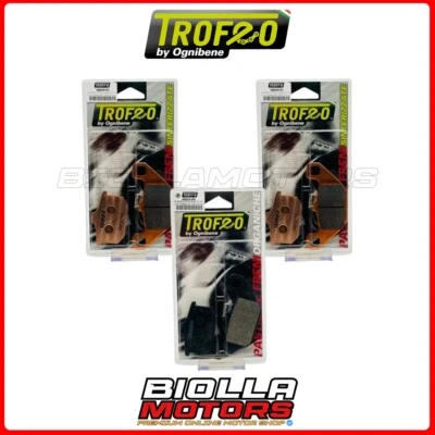 KIT PASTIGLIE FRENO TROFEO KAWASAKI VOYAGER XII ZG 1200 1991 ANTERIORE + POSTERI Foto 1 de 4