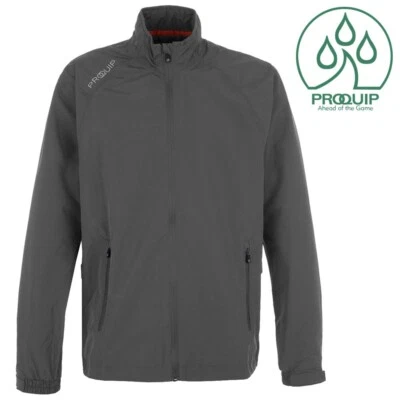 ProQuip Tempest wasserdichte leichte Golfjacke grau - NEU! 2022