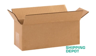 200 10x4x4 Corrugated Kraft Cardboard Cartons Mailer Shipping Packing Box Boxes - Image 1 of 3