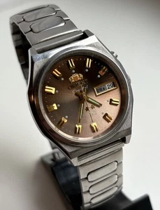 Vintage Japan Wrist Watch Automatic Orient 3 STAR Crystal 21 jewels MINTY - Picture 1 of 9