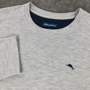 Tommy Bahama Herren Pullover XL hellgrau Langarm Sweater All Seasons - Bild 1 von 11