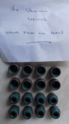 GM 16v Vauxhall Vectra 16 x Valve Stem Oil Seals Car Parts DIY - Image 1 of 4