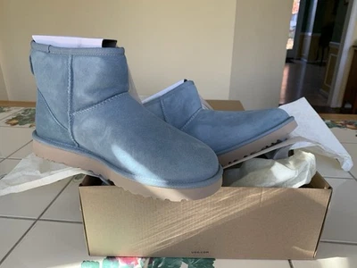 Brand New In Box Size 9 Women's UGG Classic Mini II Boot 1016222 WSCC BLUE/GREY! - Image 1 of 4