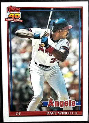 1991 Topps DAVE WINFIELD # 630 - Angels - Image 1 of 2