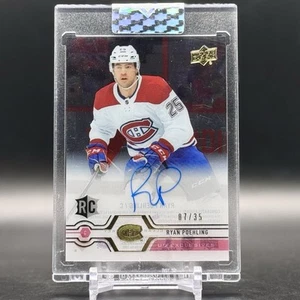 2019-20 Upper Deck Clear Cut Rookies Exclusives /35 Ryan Poehling Rookie Auto RC - Bild 1 von 3