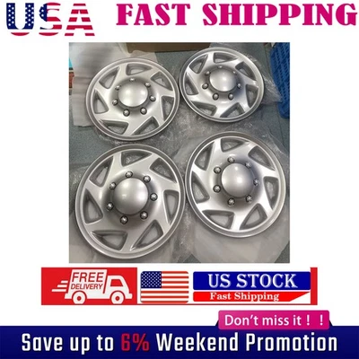 Cubiertas de rueda completas de 16" 4 piezas para Ford E350 E450 Econoline Van Tapacubos Bujes de llanta Foto 1 de 4