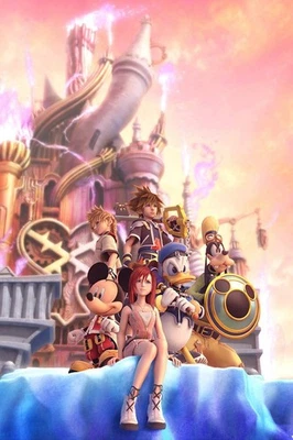 Kingdom Hearts – Mickey Mouse Character Poster, Iconic Fantasy Art Print - Image 1 of 4