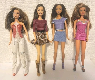 Vintage Fashionista Barbie Dolls Dark Hair Lot Kayla - Image 1 of 4