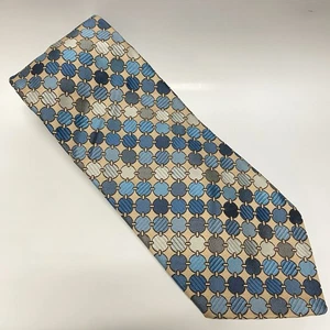 Corbata Dunhill vintage patrón circular 56" largo/4 pulgadas ancho multicolor - Imagen 1 de 5