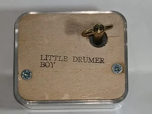 Caja de música/joyero vintage Sankyo Japón Little Drummer Boy movimiento musical - Imagen 1 de 11
