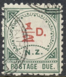 New Zealand 1899 1/2d Postage Due - large D, SG D1 used, SG cat GBP45 = CAD$80 - Picture 1 of 1