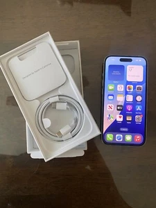 Apple iPhone 15 Boost 128GB Blue - 100% Battery Health  - READ FIRST - Picture 1 of 9
