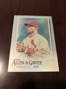 2020 Topps Allen and Ginter Hot Box Silver #3 Paul Goldschmidt *Mint*