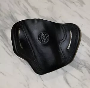1791 BH2.4 Black Leather Open Top OWB Multi-Fit Belt Holster RH H&K Ruger Sig - Picture 1 of 8
