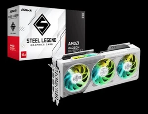 ASRock Steel Legend Radeon RX 9070 XT 16GB GDDR6 PCI Express 5.0 x16 GPU - Afbeelding 1 van 10
