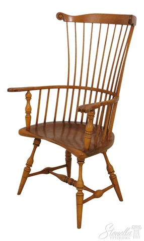 58921EC: FREDERICK DUCKLOE High Back Fan Back Windsor Armchair Cover