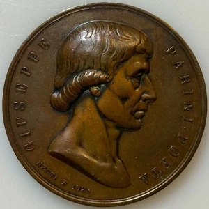 1825 Italy Giuseppe Parini Medaglia 1825 49.5 g Colpetti al bordo. Bronze Medal - Picture 1 of 4