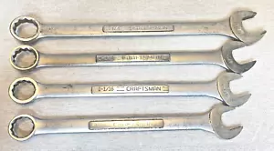Craftsman 4 Piece SAE Large Combination Wrench Set 12 Point - 1" to 1-1/4" - Foto 1 di 18