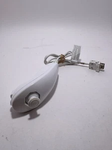 Auténtico Controlador Nintendo Wii Nunchuck OEM Oficial Blanco Joy Stick Control Remoto - Imagen 1 de 8