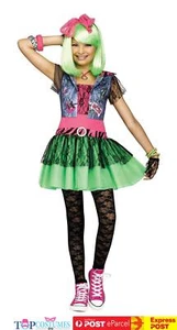 Girls Rockin 80s Wild Child Diva Madonna Cyndi Lauper Dress Rock Costume - Picture 1 of 2
