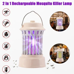 Rechargeable Indoor LED Electric Mosquito Lamp Fly Bug Insect Zapper Trap Killer - Picture 1 of 17
