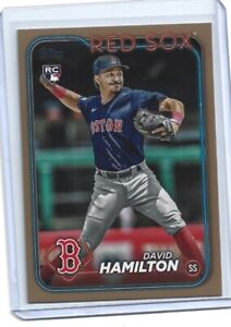 2024 Topps Series 1 David Hamilton Gold Parallel 1143/2024  Red Sox mint