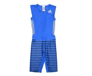 Adidas Adizero Sleeveless Speed Compression Running Track Suit Size Medium Blue - Picture 1 of 5