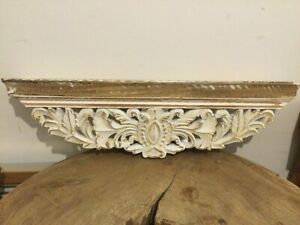 Decorative French Style Wooden Ornate Wall Shelf