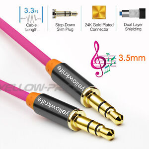 AUX Cable / AUX Cord [Copper Shell, Hi-Fi Sound Quality] Metal 3.5mm Audio Cable