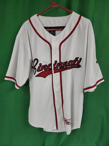 Cincinnati Bearcats College-NCAA Baseball Team Spirit Jersey Size M/L White VTG Cover