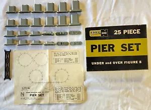 Atlas N Gauge 25 Piece Pier Set, #2541, Vintage, 1960's - Picture 1 of 7