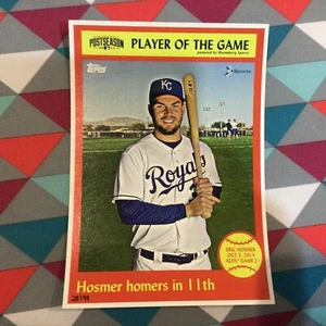 Eric Hosmer Royals 3. Oktober 28/99 hergestellt 2014 Topps 5x7 Spieler des Spiels Nachsaison - Bild 1 von 2