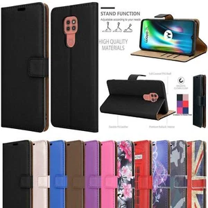 For Motorola Moto G9 E7 Plus G9 Play G8 Power Lite E6S Leather Wallet Case Cover - Picture 1 of 23