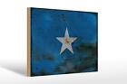 Holzschild Flagge Somalia 30x20 cm Flag of Somalia Rost Deko Schild wooden sign