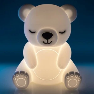 ~❤️Kids TEDDY BEAR PANDA NIGHT LIGHT Rechargeable USB Soft/Cool touch LED ❤️ - Picture 1 of 8