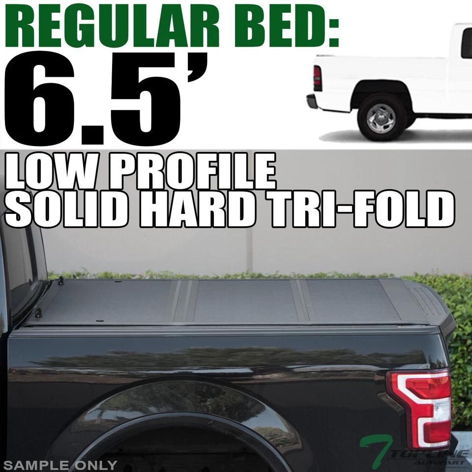 Topline For 1994-2002 Dodge Ram 6.5' Bed Low Profile Hard Tri Fold Tonneau Cover - Image 1 of 4