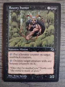 Magic The Gathering ~ Bounty Hunter ~ Tempest #110 ~ Negro Raro ~ Inglés ~ Juego Ligero - Imagen 1 de 2