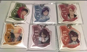 Bleach figure acrylic key chain Lot 6 set Ichigo Uryu Renji Japan anime m612 - Picture 1 of 3